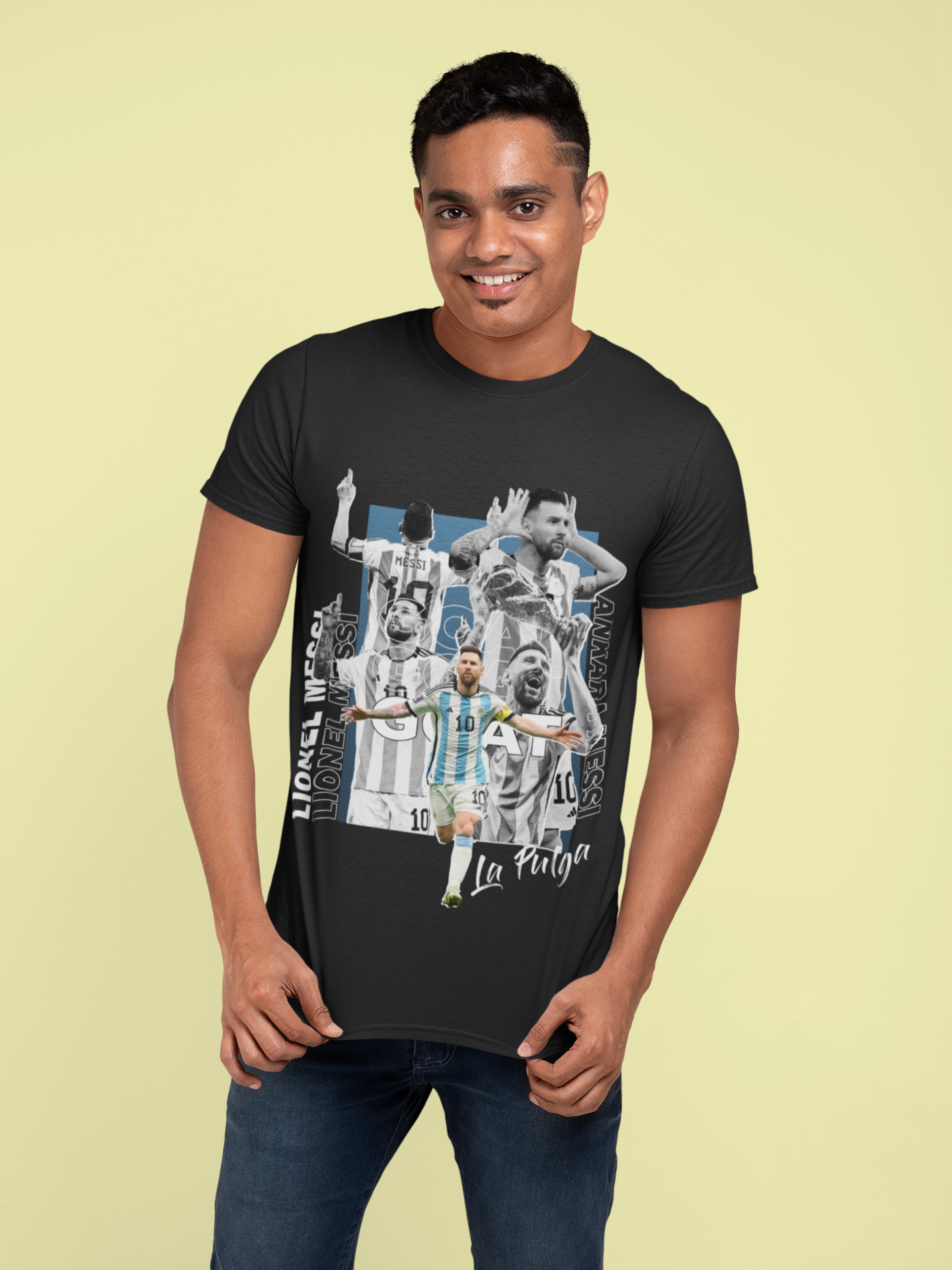 "Ankara Messi Goal Celebration" - Classic Crew T-Shirt by RanggRiwaaz