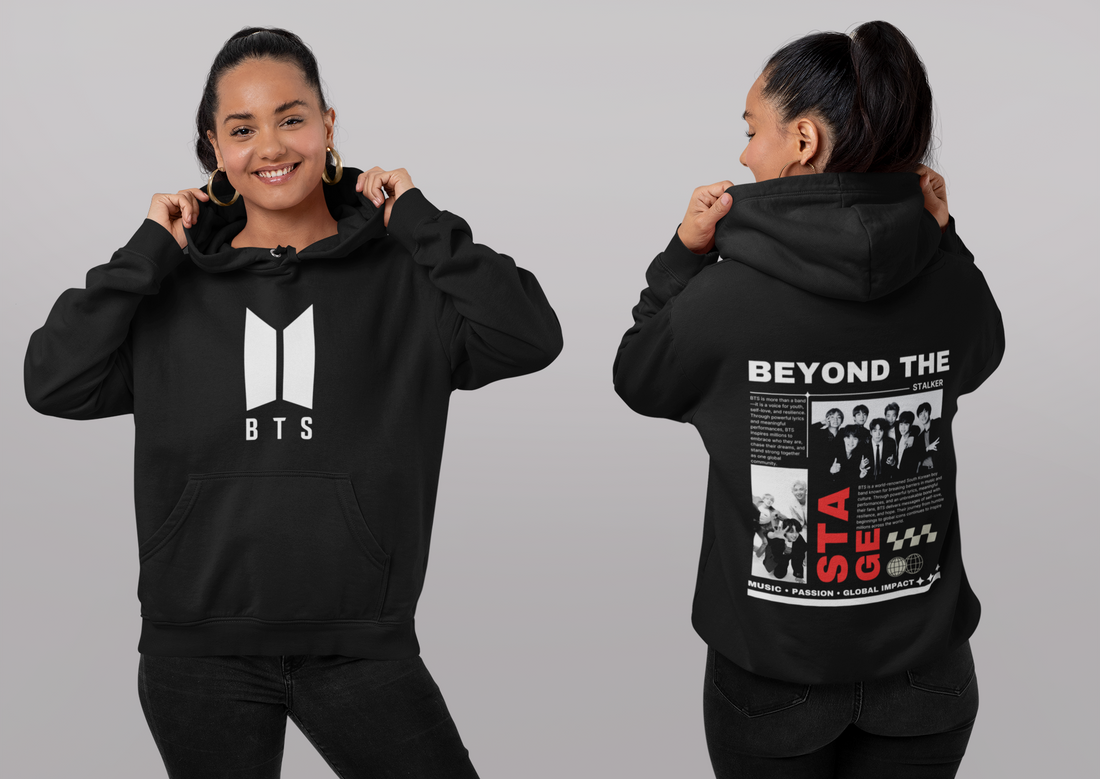 BTS Group Photo Hoodie | Beyond The Stage K-POP Merch | Unisex Pullover Hoodie by RanggRiwaaz
