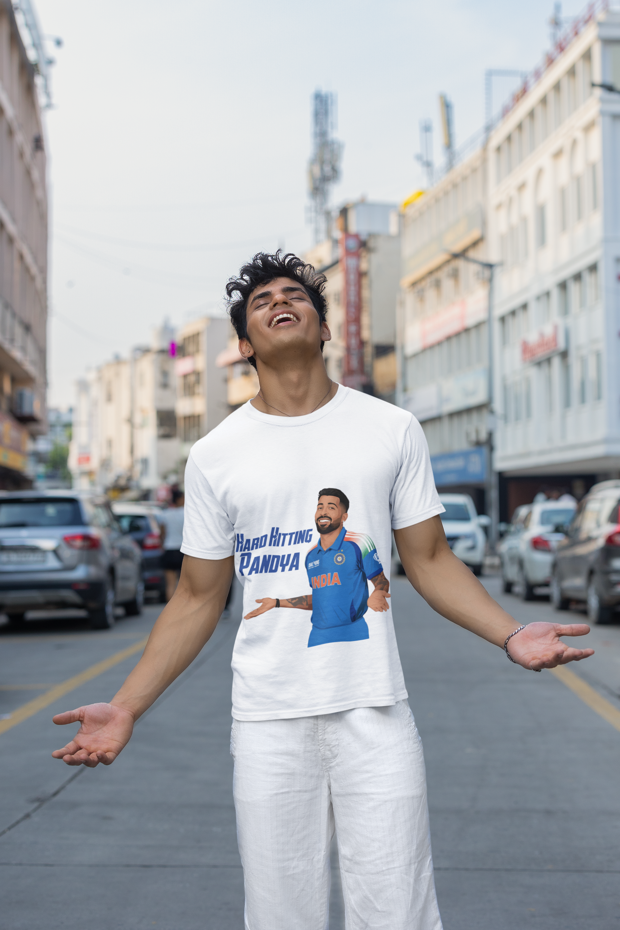 Hard Hitting Pandya WC Special Tee | Hardik Pandya | Unisex T-Shirt by RanggRiwaaz