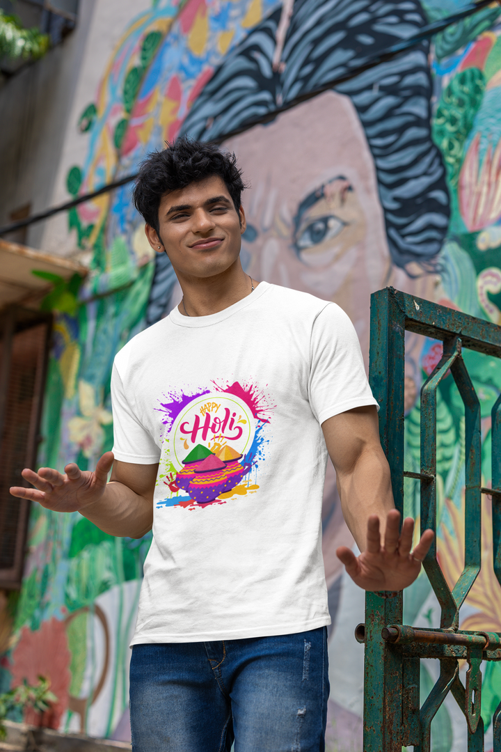Happy Holi - Holi Special Unisex T-Shirt by RanggRiwaaz