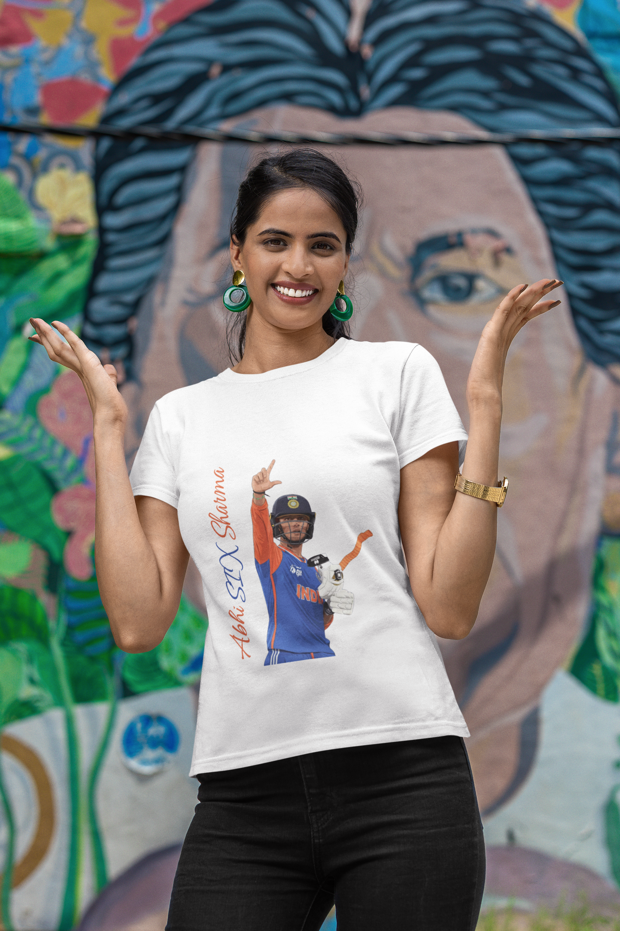 AbhiSIX Sharma WC Special Tee | Abhishek Sharma | Unisex T-Shirt by RanggRiwaaz
