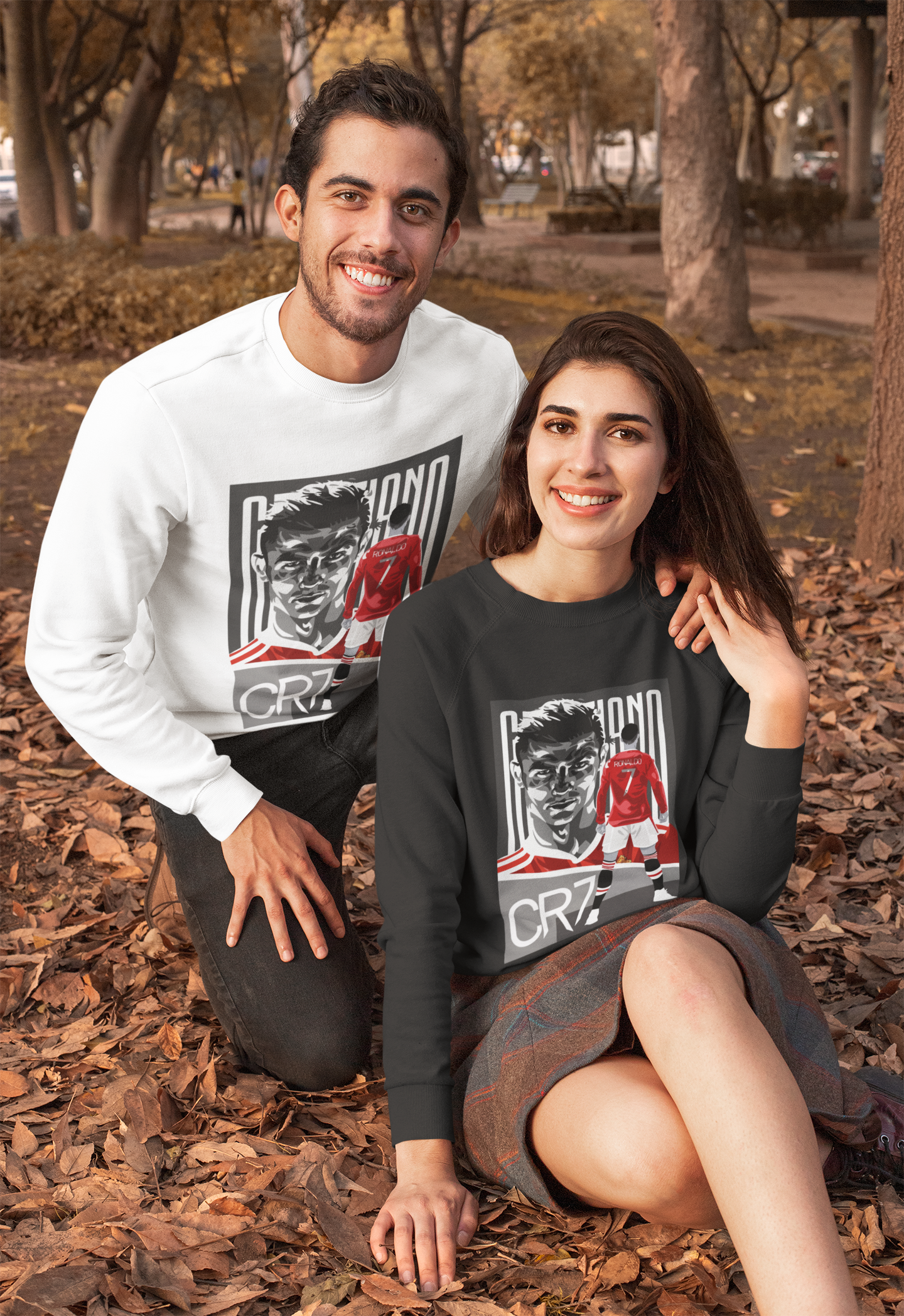 Cristiano Ronaldo CR7 Red Devil - Manchester United Style #7 - Unisex Sweatshirt by RanggRiwaaz