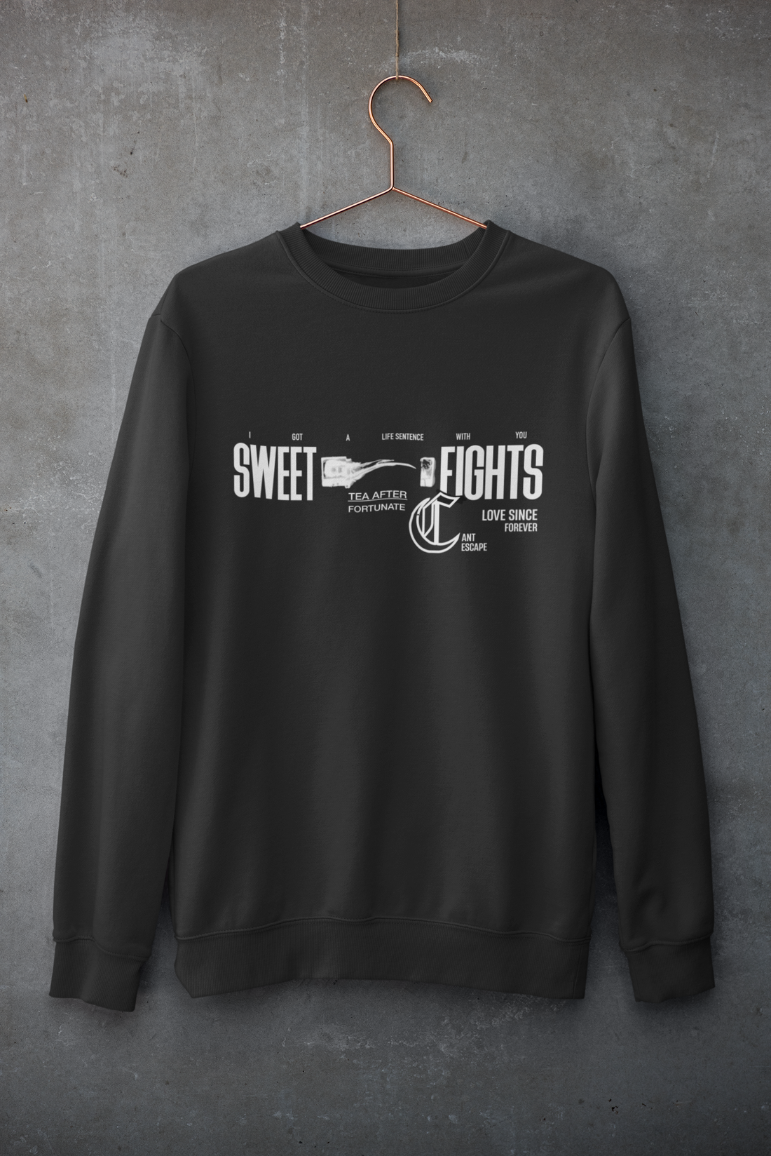 Our "Sweet Fights" - Funny Anniversary Sweatshirt Gift for Husband & Wife by RanggRiwaaz