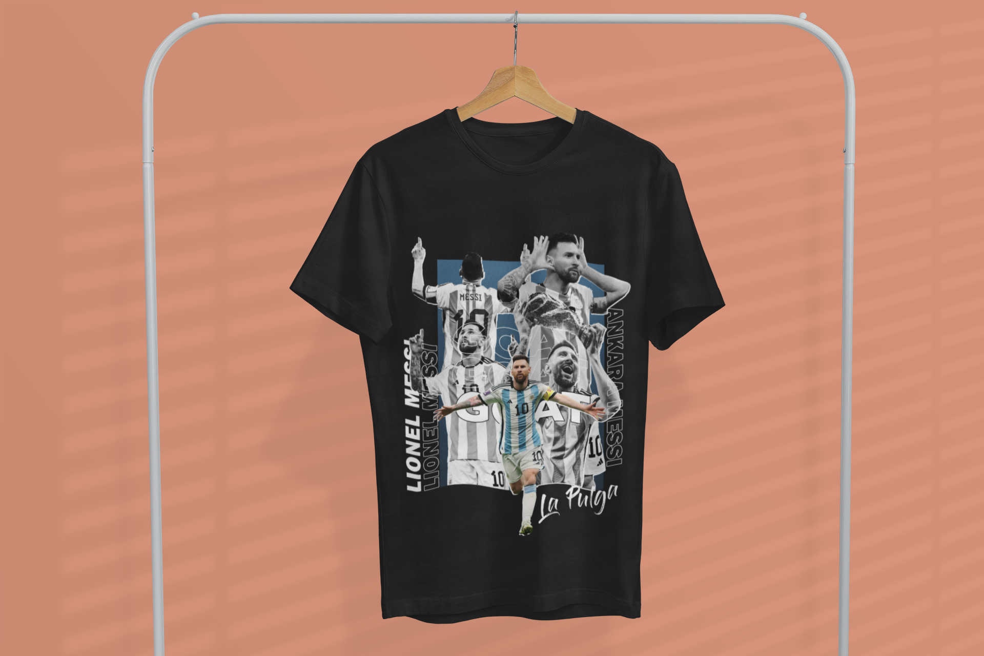 "Ankara Messi Goal Celebration" - Classic Crew T-Shirt by RanggRiwaaz