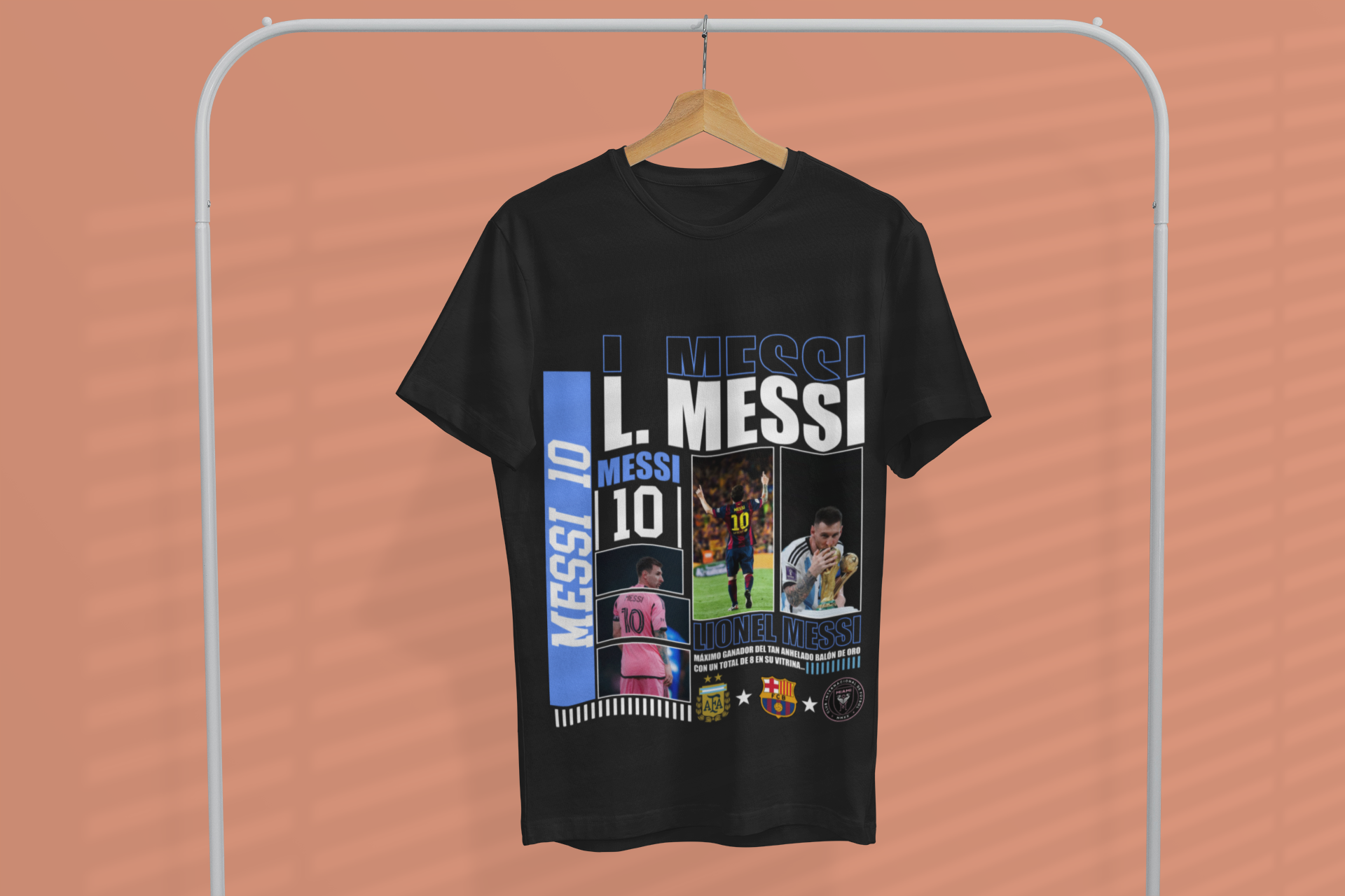 World Cup Champion Messi 10 Barcelona & Inter Miami - Classic Crew T-Shirt by RanggRiwaaz
