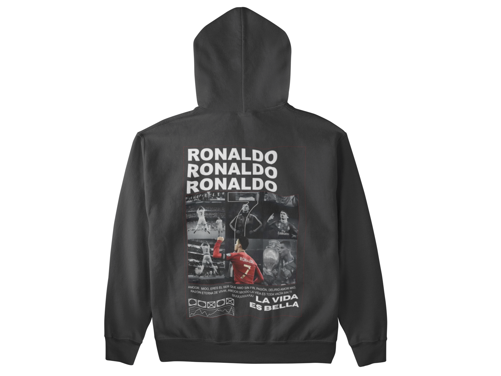CR7 "Siuuuu" Celebration Hoodie | Portugal, Real Madrid, Juventus - Unisex Hoodie by RanggRiwaaz