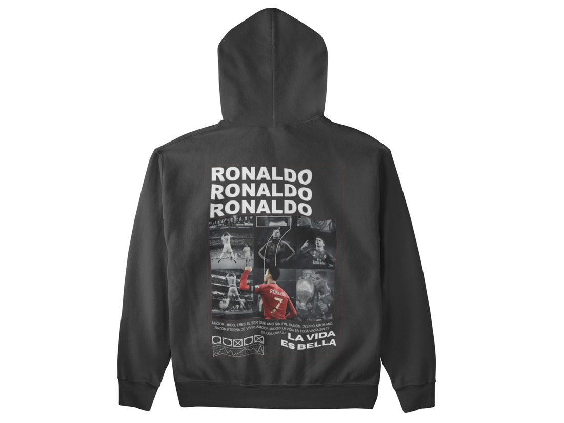 CR7 "Siuuuu" Celebration Hoodie | Portugal, Real Madrid, Juventus - Unisex Hoodie by RanggRiwaaz