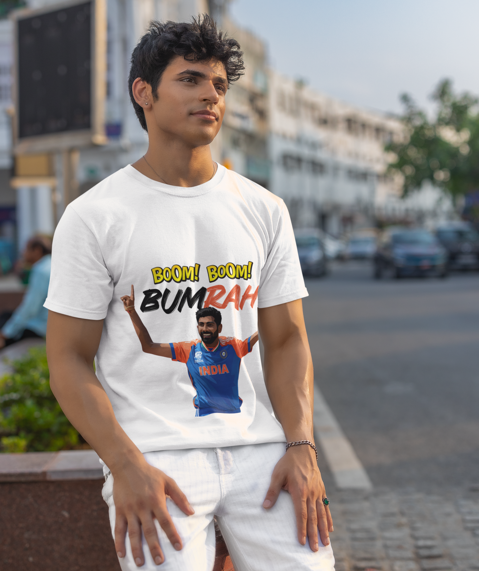 Boom Boom Bumrah | Jasprit Bumrah | Unisex T-Shirt by RanggRiwaaz