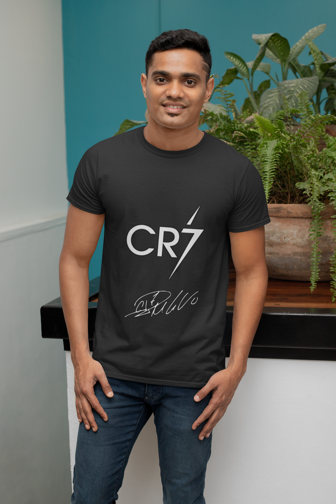 The GOAT Collection: CR7 Signature Edition - Unisex Classic Crew T-Shirt by RanggRiwaaz