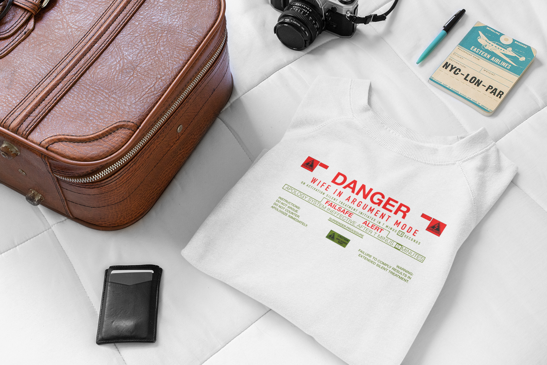 Danger "Wife In Argument Mode" Sweatshirt - Funny Gift for Spouse by RanggRiwaaz