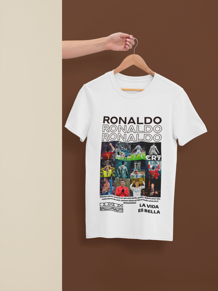 Iconic CR7 Moments & Kits Graphic T-Shirt | Legendary Football Player - Unisex Classic Crew T-Shirt by RanggRiwaaz