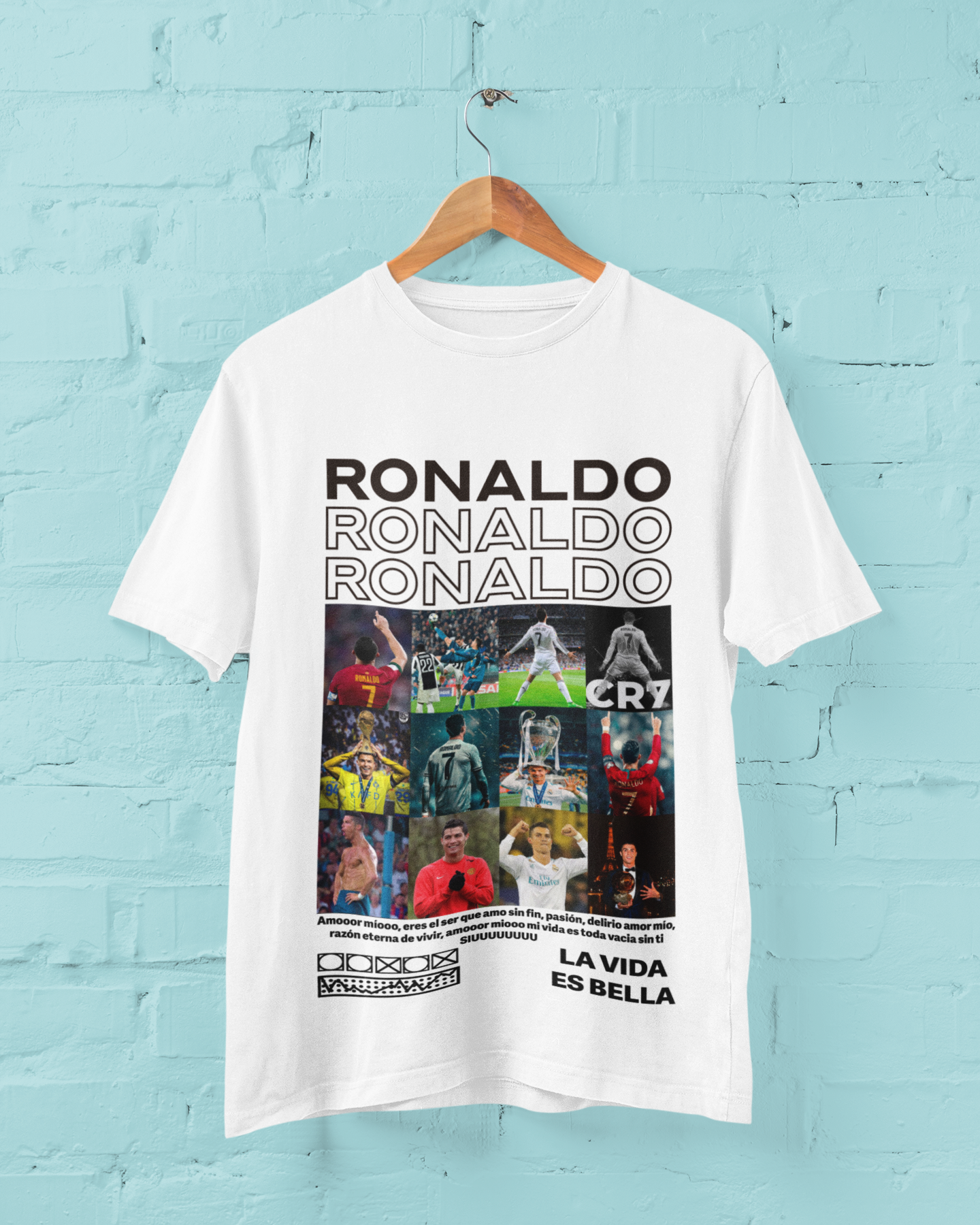 Iconic CR7 Moments & Kits Graphic T-Shirt | Legendary Football Player - Unisex Classic Crew T-Shirt by RanggRiwaaz