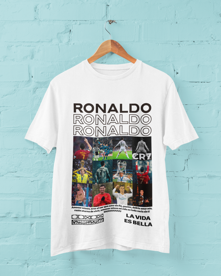 Iconic CR7 Moments & Kits Graphic T-Shirt | Legendary Football Player - Unisex Classic Crew T-Shirt by RanggRiwaaz