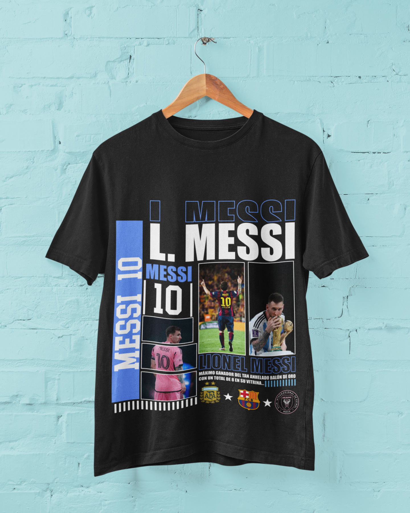 World Cup Champion Messi 10 Barcelona & Inter Miami - Classic Crew T-Shirt by RanggRiwaaz