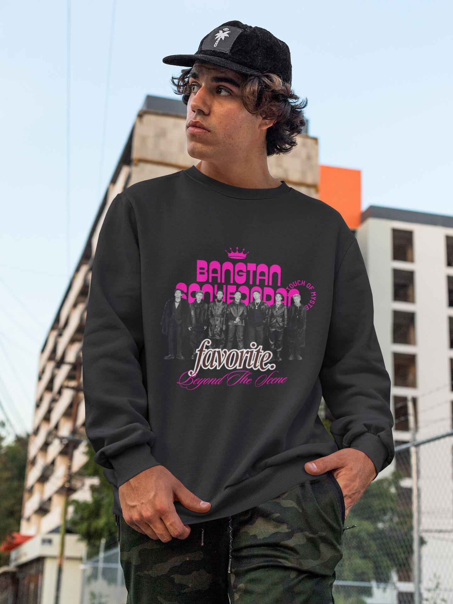 Bangtan Sonyeondan Group Sweatshirt | Beyond The Scene BTS Merch | K-POP Unisex Sweatshirt by RanggRiwaaz