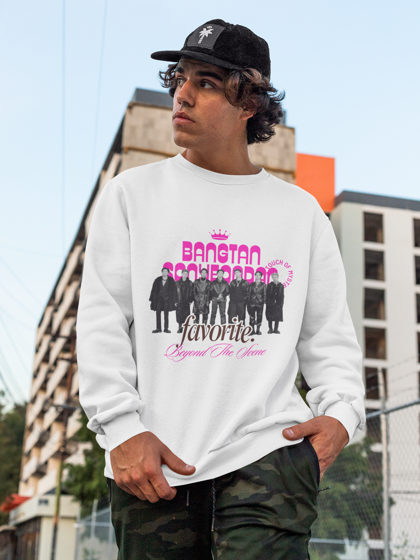 Bangtan Sonyeondan Group Sweatshirt | Beyond The Scene BTS Merch | K-POP Unisex Sweatshirt by RanggRiwaaz