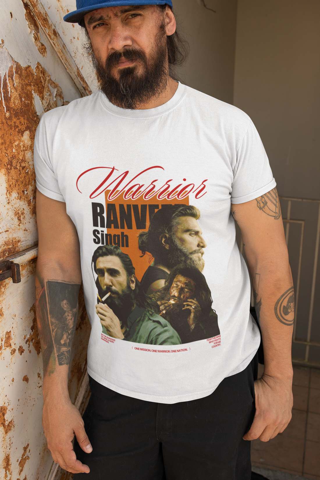 Ranveer Singh Hamza Dhurandhar  – Warrior Edition High-Quality Graphic Tee by RanggRiwaaz