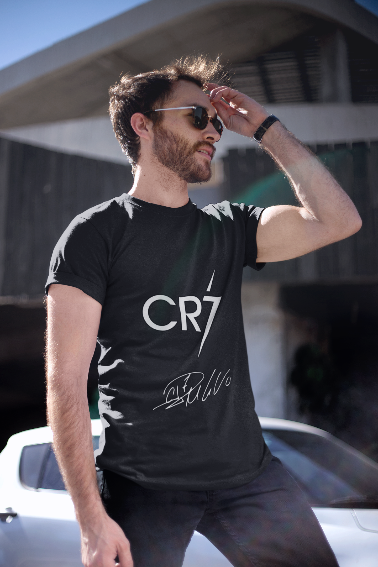 The GOAT Collection: CR7 Signature Edition - Unisex Classic Crew T-Shirt by RanggRiwaaz