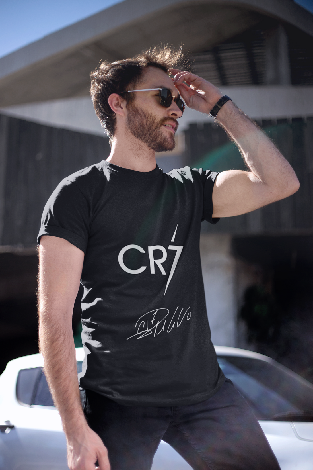 The GOAT Collection: CR7 Signature Edition - Unisex Classic Crew T-Shirt by RanggRiwaaz