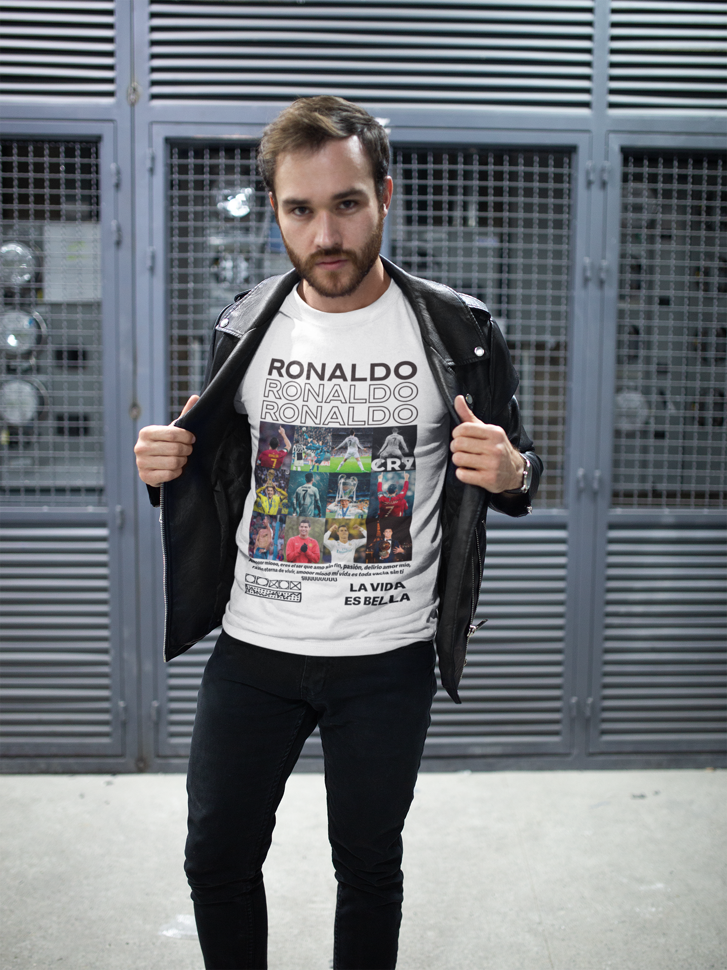 Iconic CR7 Moments & Kits Graphic T-Shirt | Legendary Football Player - Unisex Classic Crew T-Shirt by RanggRiwaaz