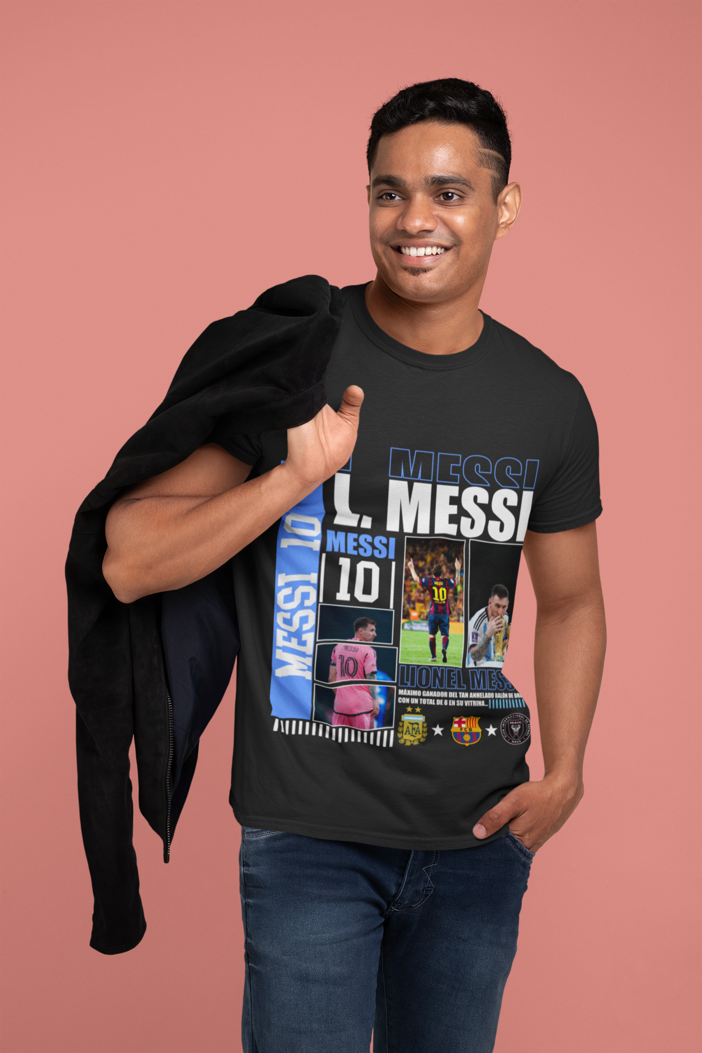 World Cup Champion Messi 10 Barcelona & Inter Miami - Classic Crew T-Shirt by RanggRiwaaz