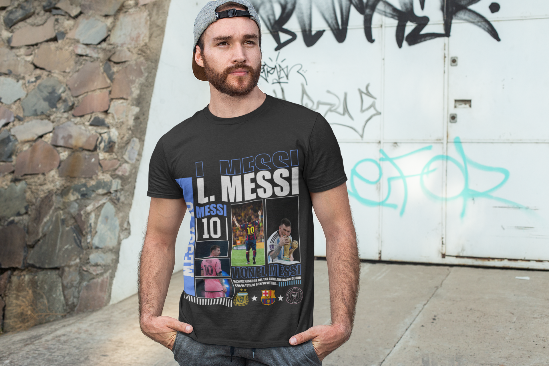 World Cup Champion Messi 10 Barcelona & Inter Miami - Classic Crew T-Shirt by RanggRiwaaz