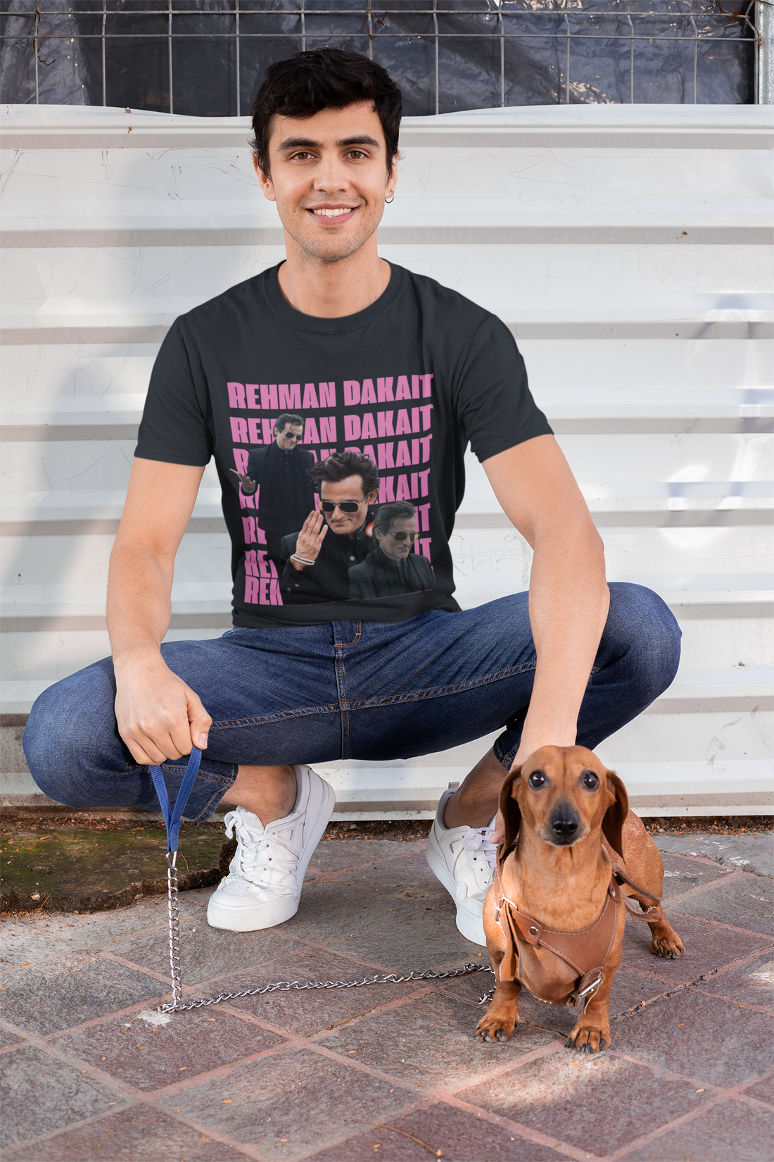 Rehman Dakait Graphic Tee | Bold Typography Streetwear T-Shirt | Dhurandhar Unisex Classic Crew T-Shirt by RanggRiwaaz