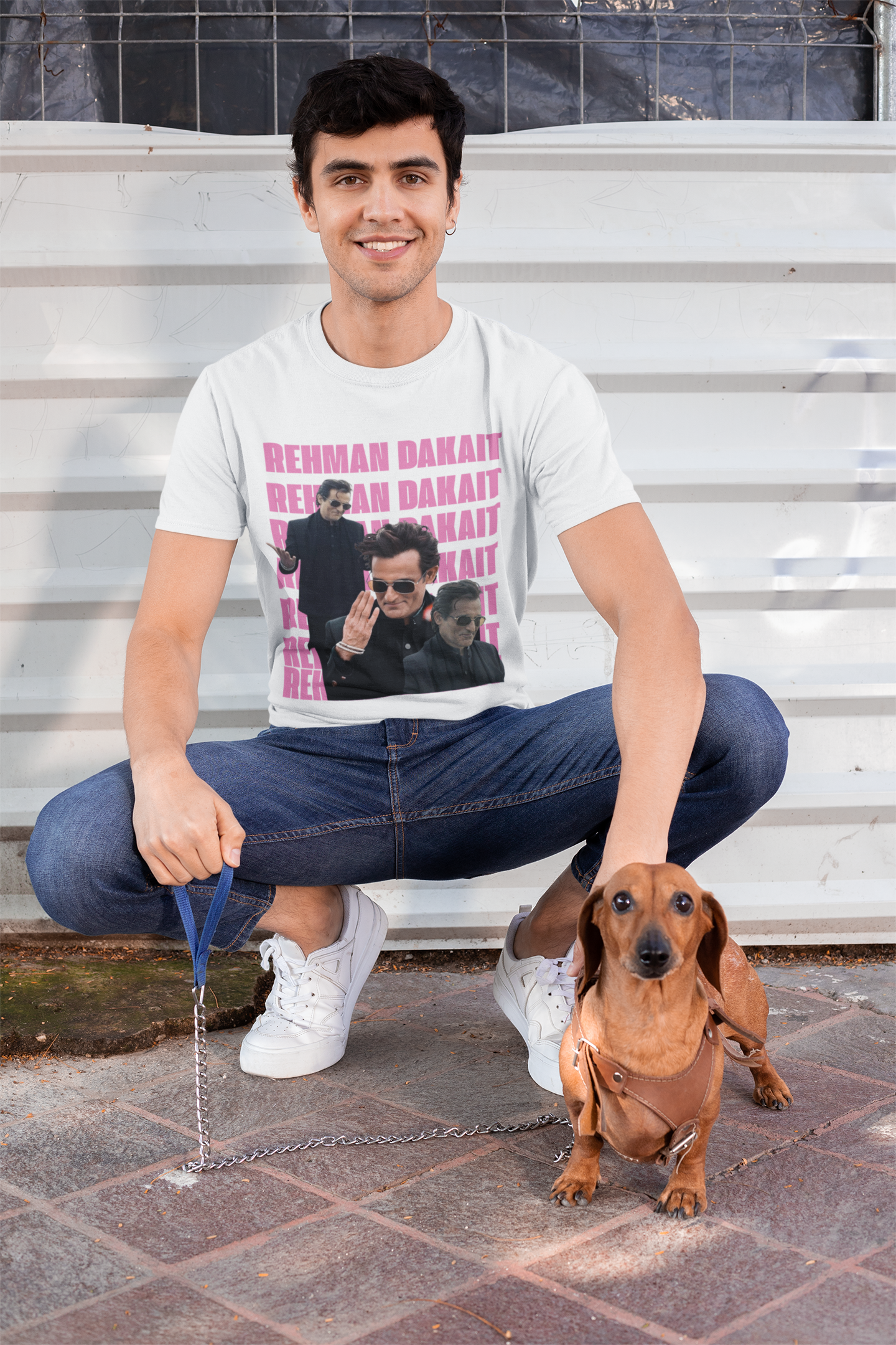Rehman Dakait Graphic Tee | Bold Typography Streetwear T-Shirt | Dhurandhar Unisex Classic Crew T-Shirt by RanggRiwaaz