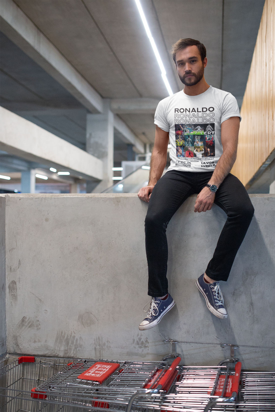 Iconic CR7 Moments & Kits Graphic T-Shirt | Legendary Football Player - Unisex Classic Crew T-Shirt by RanggRiwaaz