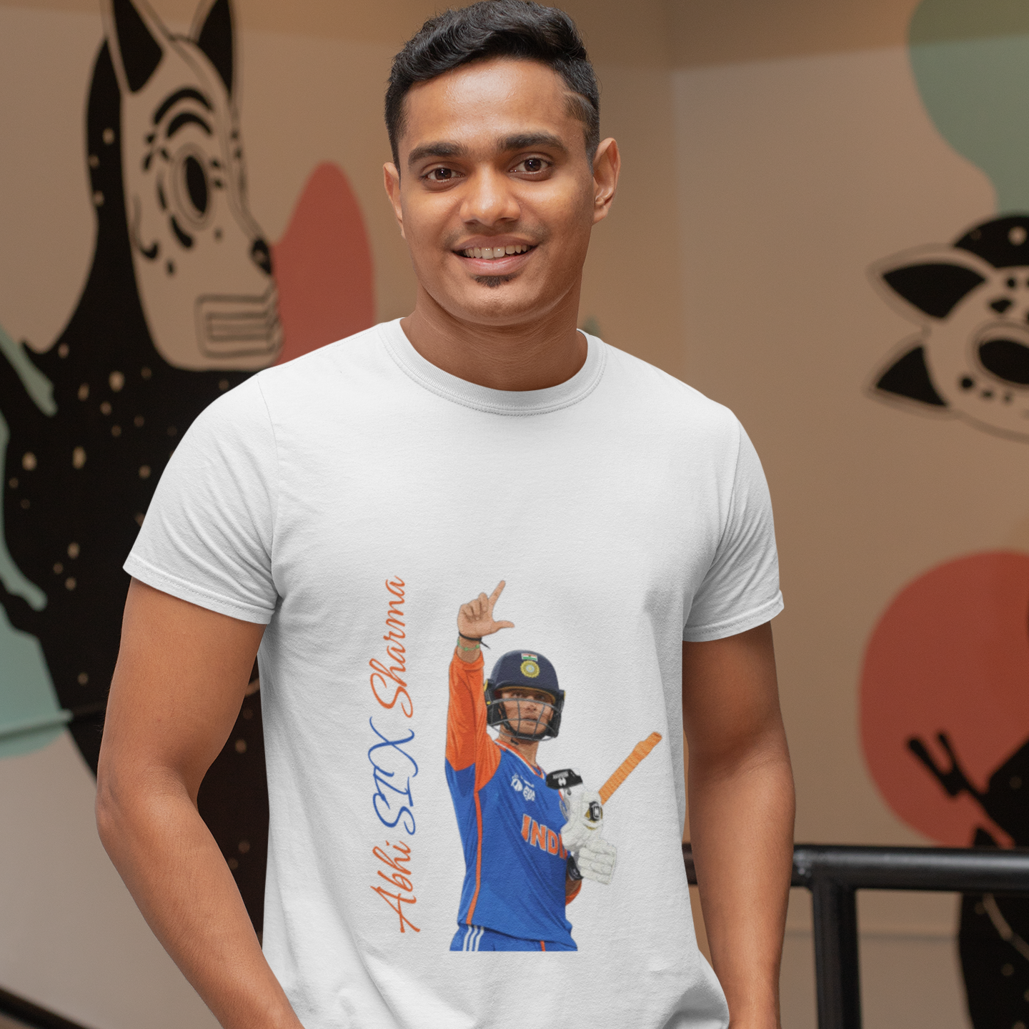AbhiSIX Sharma WC Special Tee | Abhishek Sharma | Unisex T-Shirt by RanggRiwaaz