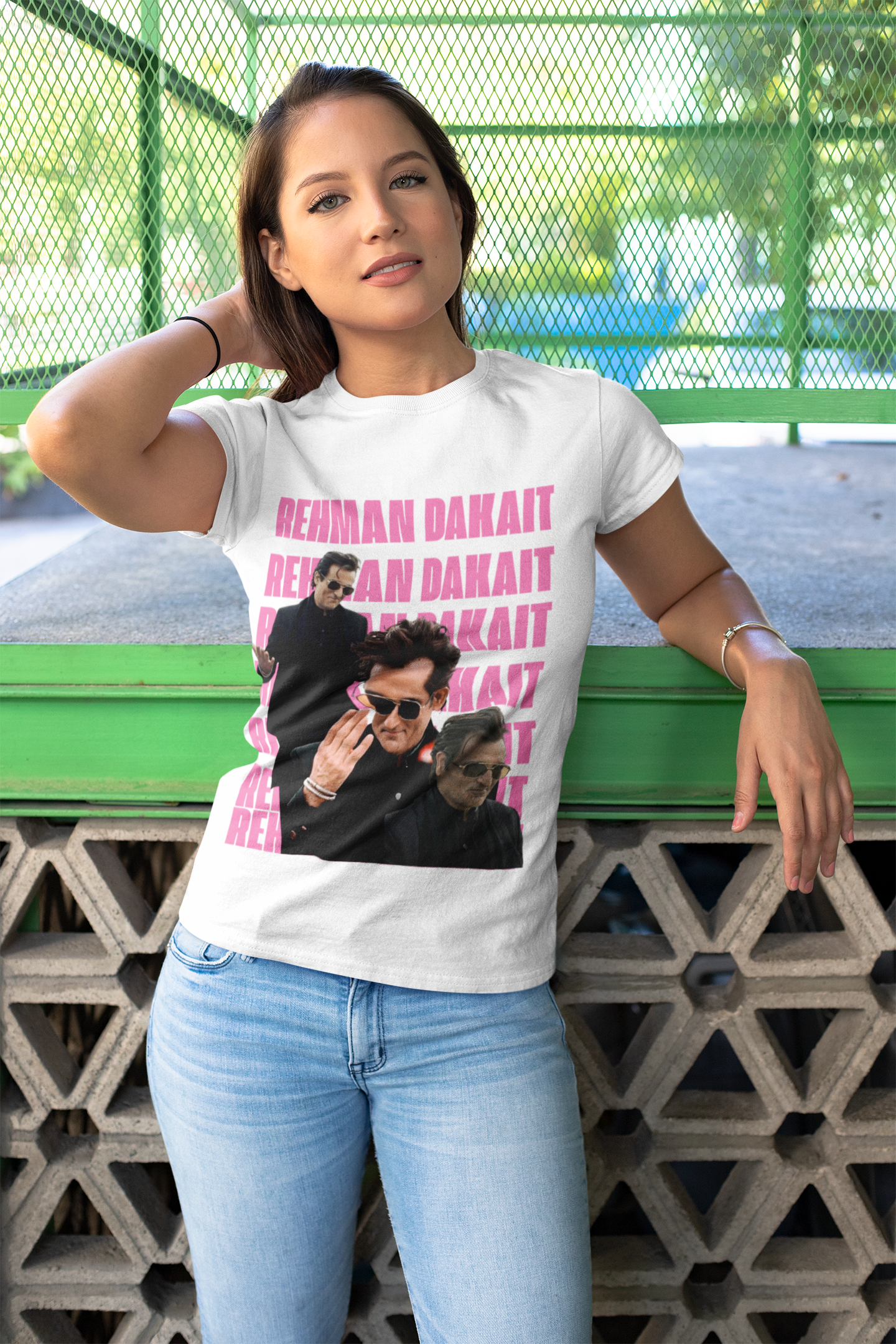 Rehman Dakait Graphic Tee | Bold Typography Streetwear T-Shirt | Dhurandhar Unisex Classic Crew T-Shirt by RanggRiwaaz