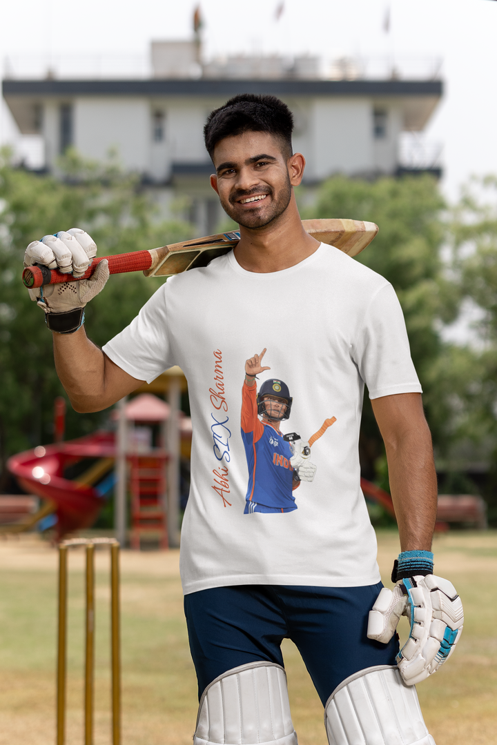 AbhiSIX Sharma WC Special Tee | Abhishek Sharma | Unisex T-Shirt by RanggRiwaaz