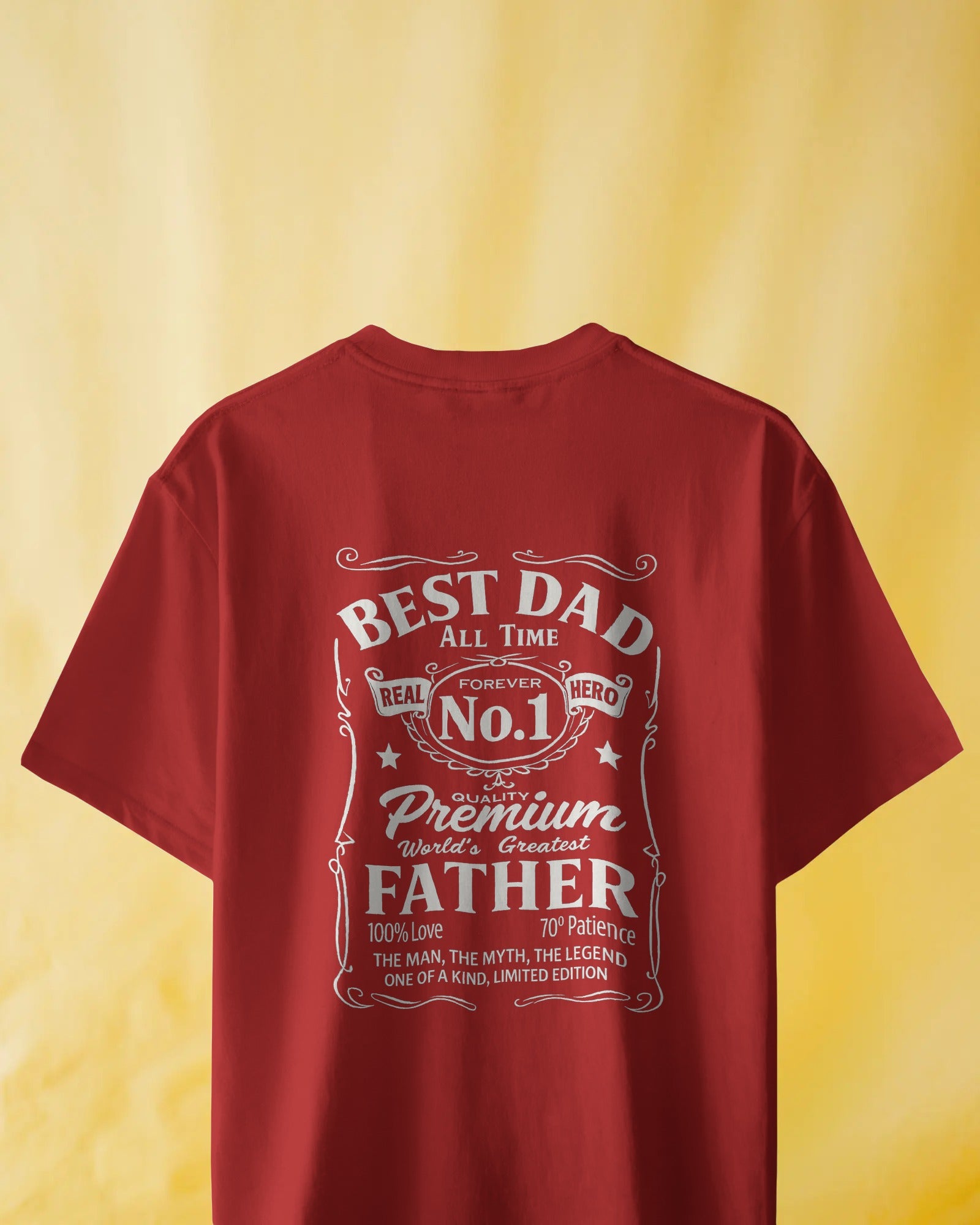 Best Dad All Time No. 1 T-Shirt - RanggRiwaaz Ultimate Father's Day Gift for Men