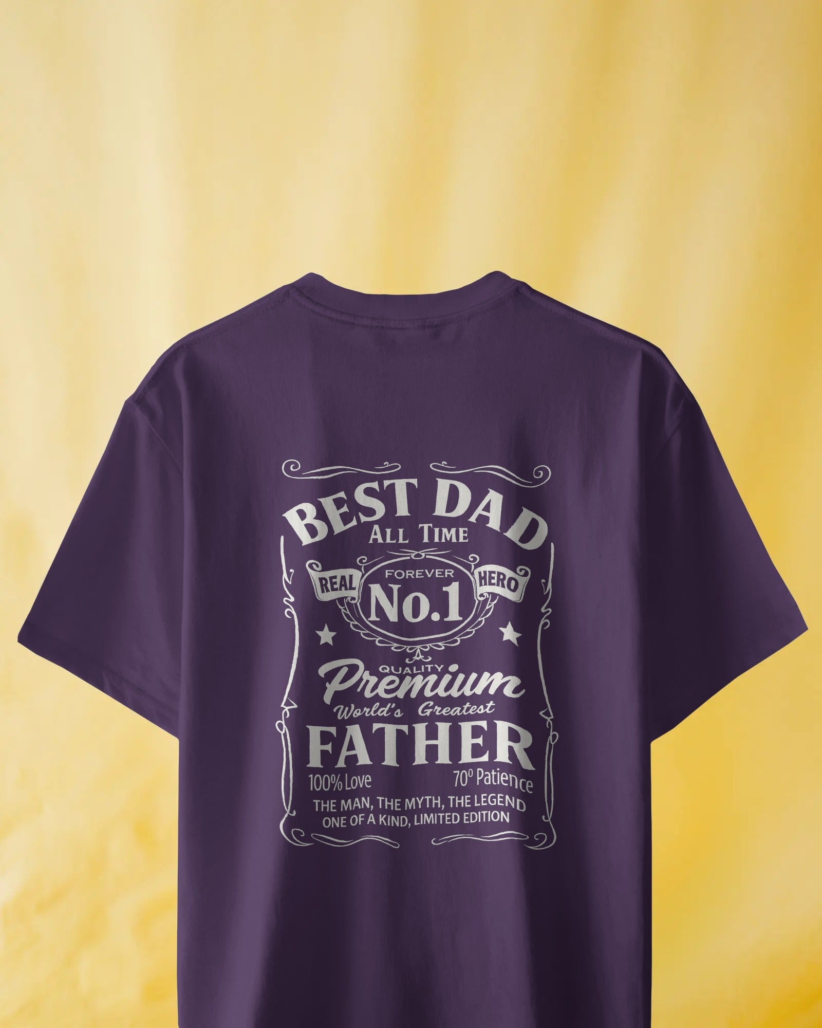 Best Dad All Time No. 1 T-Shirt - RanggRiwaaz Ultimate Father's Day Gift for Men