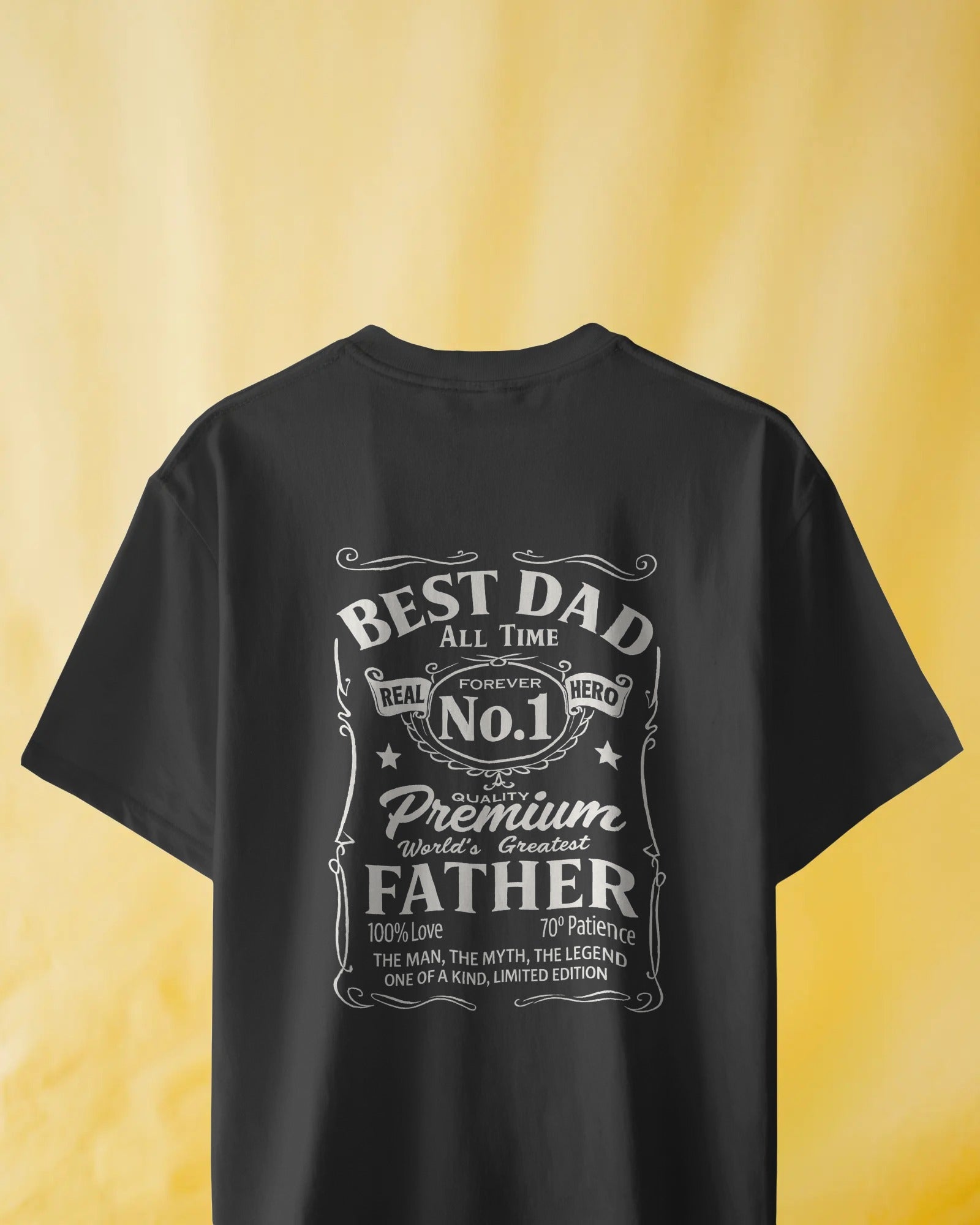 Best Dad All Time No. 1 T-Shirt - RanggRiwaaz Ultimate Father's Day Gift for Men